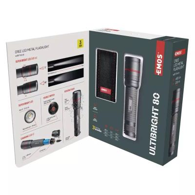 CREE LED nabíjacie kovové svietidlo Ultibright 80, 600lm