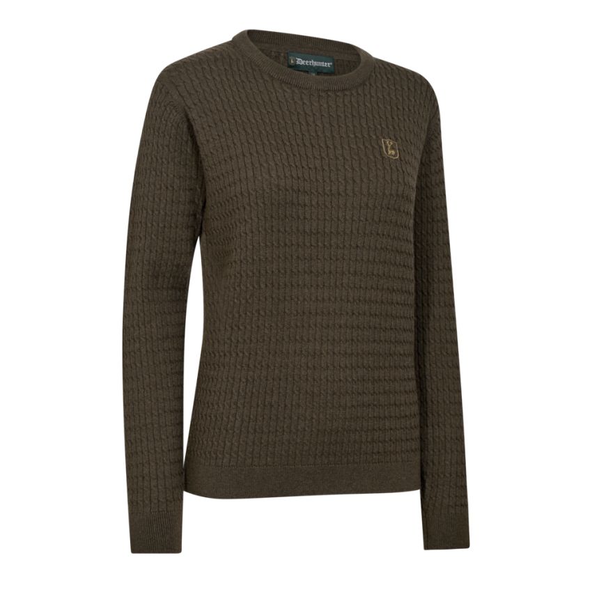 Hlavný obrázok Deerhunter dámsky Harrington brown pletený pulóver 8120