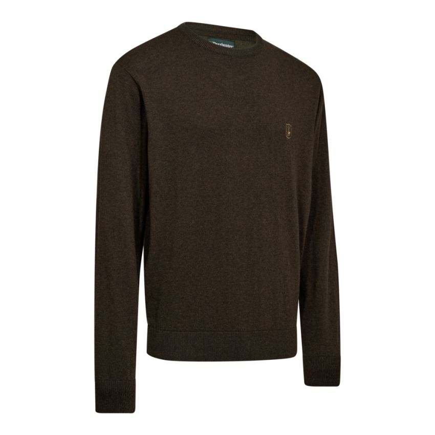 Hlavný obrázok Deerhunter Harrington O-neck Knit brown sveter 8117