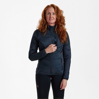 DEERHUNTER Lady Heat Padded dark blue vyhrievaná dámska bunda 5850
