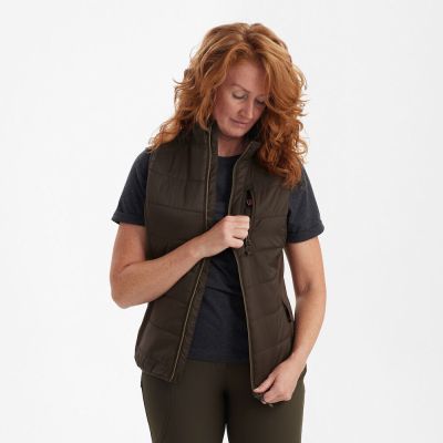 DEERHUNTER Lady Heat Padded wood vyhrievaná dámska vesta 4850