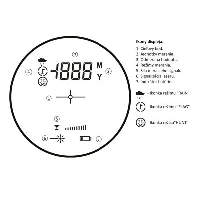 Ďialkomer Hawke LRF 800 – Laser Range Finder (800m) 41022