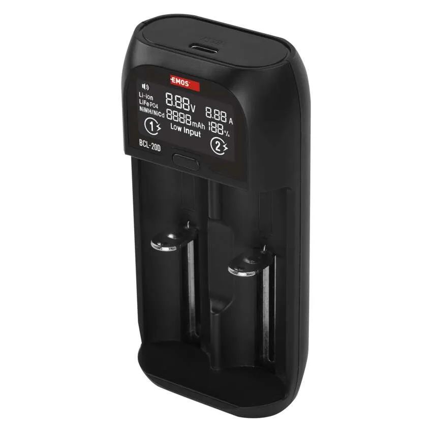 Hlavný obrázok EMOS univerzálna nabíjačka li-ion batérií BCL-20D N9221