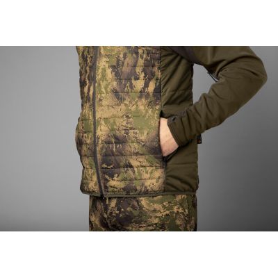Härkila Deer Stalker camo obojstranná zbaliteľná vesta 