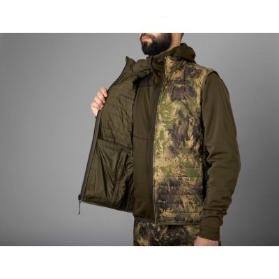 Härkila Deer Stalker camo obojstranná zbaliteľná vesta 
