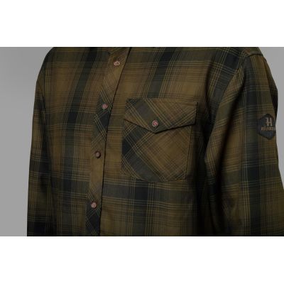 Härkila Driven Hunt Olive Green flannel košeľa
