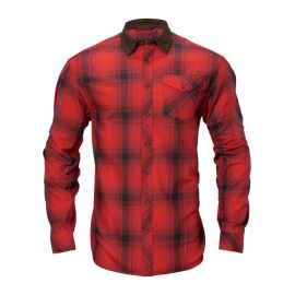Härkila Driven Red/Black check flannel košeľa