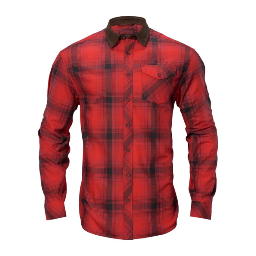 Hlavný obrázok Härkila Driven Red/Black check flannel košeľa
