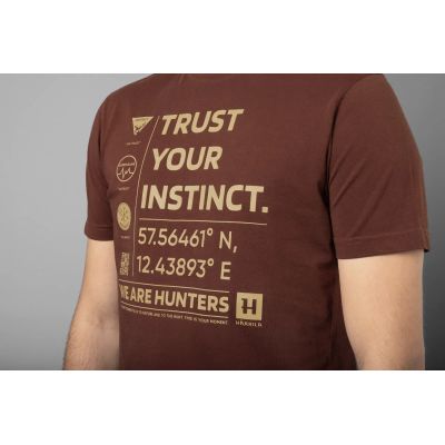 Härkila Instinct Burgundy S/S tričko