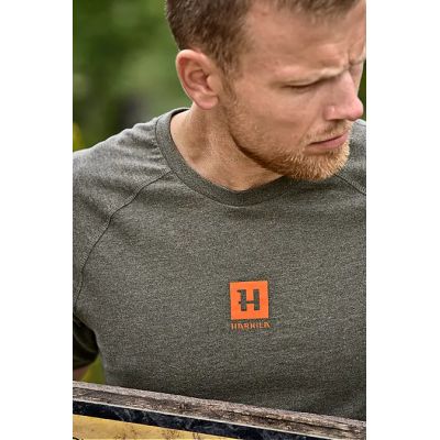 Härkila Instinct Green melange S/S tričko