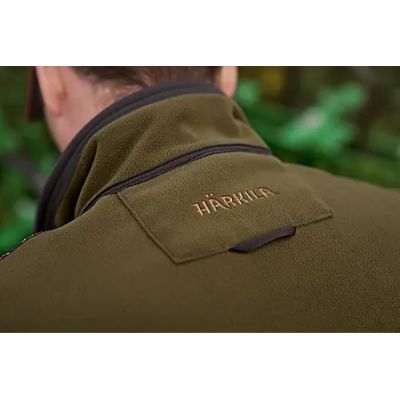 Härkila Kamko fleece dark olive/arabian spice obojstranná bunda