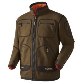 Härkila kamko fleece obojstranná bunda hunting green/ orange blaze