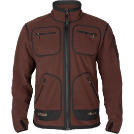 Härkila Kamko obojstranná fleece bunda Green/Bordeaux 