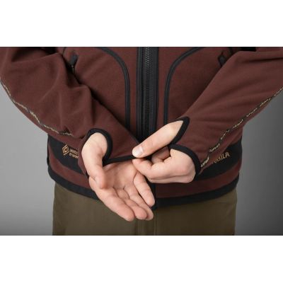 Härkila Kamko obojstranná fleece bunda Green/Bordeaux 