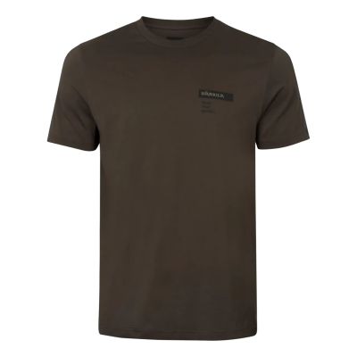 Härkila Logo brand brown/tarmac pánske tričko
