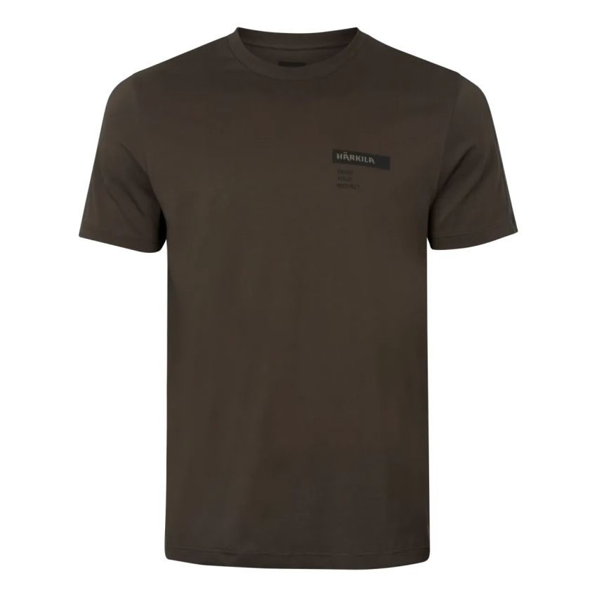 Hlavný obrázok Härkila Logo brand brown/tarmac pánske tričko