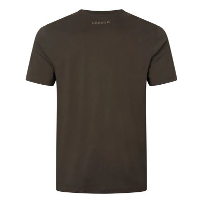 Härkila Logo brand brown/tarmac pánske tričko