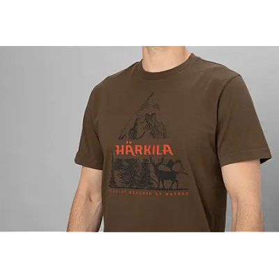 Härkila Nature Slate Black tričko 