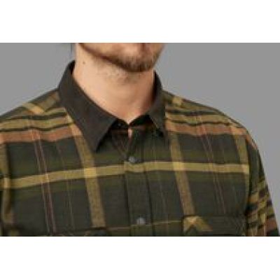 Härkila Pajala Willow Green/Brown košeľa