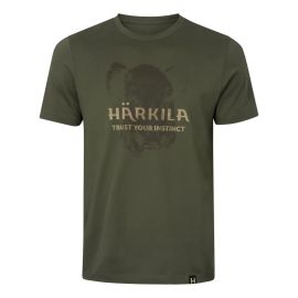 Härkila Wildboar logo pánske tričko forest night