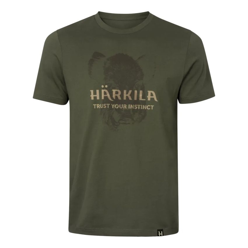 Hlavný obrázok Härkila Wildboar logo pánske tričko forest night