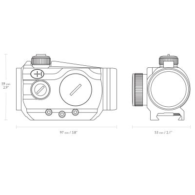 Kolimátor HAWKE Vantage RD 1×30 – Weaver (3MOA Dot) 12104