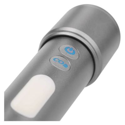 LED nabíjacie ručné kovové svietidlo, 600 lm, 1 200 mAh P3118