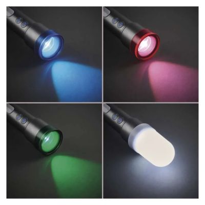 LED nabíjacie ručné kovové svietidlo, 600 lm, 1 200 mAh P3118