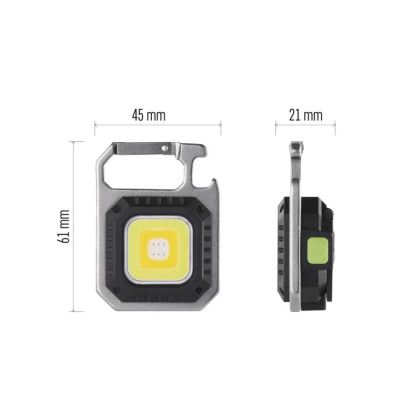 Nabíjacia mini LED baterka - prívesok na kľúče, 750 lm