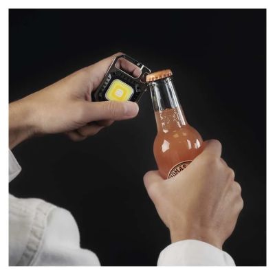 Nabíjacia mini LED baterka - prívesok na kľúče, 750 lm