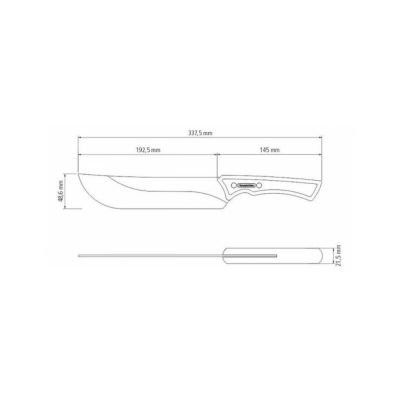 Nôž na mäso Tramontina Churrasco Black FSC - 20 cm