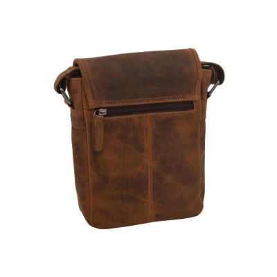 Pánske kožené crossbody tmavohnedý hunter 250906
