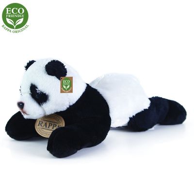 PLYŠOVÁ PANDA LEŽIACA, 18 CM, ECO-FRIENDLY 