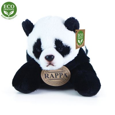 PLYŠOVÁ PANDA LEŽIACA, 18 CM, ECO-FRIENDLY 