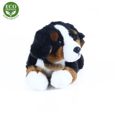 PLYŠOVÝ BERNSKÝ SALAŠNÍCKY PES LEŽIACI 23 CM ECO-FRIENDLY