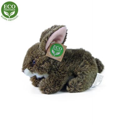 PLYŠOVÝ KRÁLIK HNEDÝ LEŽIACI, 17 CM, ECO-FRIENDLY