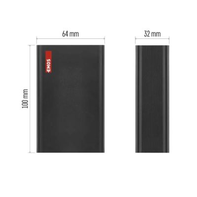 Power banka EMOS NTBF20, 20 000 mAh, 65 W PD, čierny