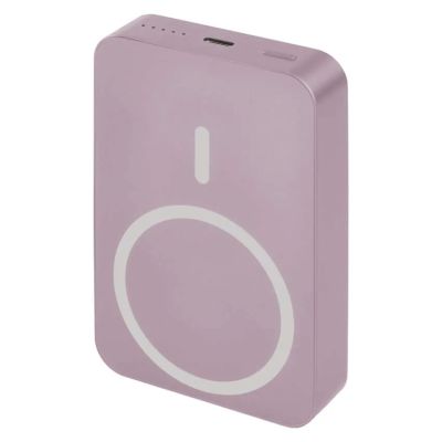 Power banka EMOS WI 1046, 10 000 mAh, 20 W+Wireless, lososová