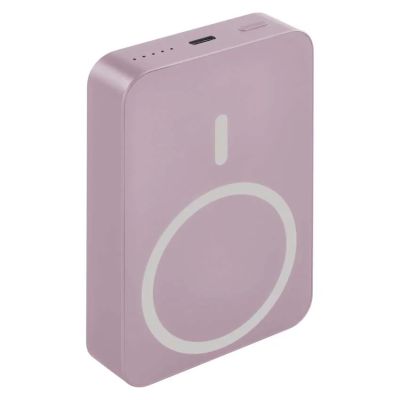 Power banka EMOS WI 1046, 10 000 mAh, 20 W+Wireless, lososová