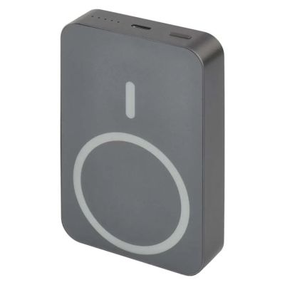 Power banka EMOS WI 1046, 10 000 mAh, 20 W+Wireless, šedá