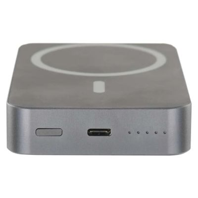 Power banka EMOS WI 1046, 10 000 mAh, 20 W+Wireless, šedá