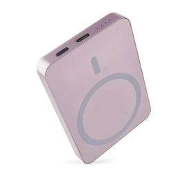 Power banka EMOS WI 522, 5 000 mAh, 20 W+Wireless, lososová