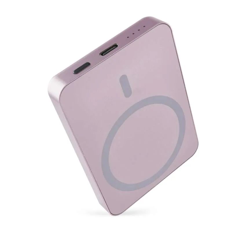 Hlavný obrázok Power banka EMOS WI 522, 5 000 mAh, 20 W+Wireless, lososová