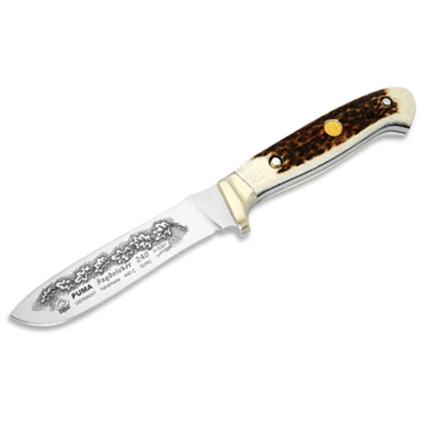 Hlavný obrázok PUMA KNIFE 313087 JAGDNICKER 240 SCHWARZ-VERCHROMTER ATZUNG-FIXED BLADE