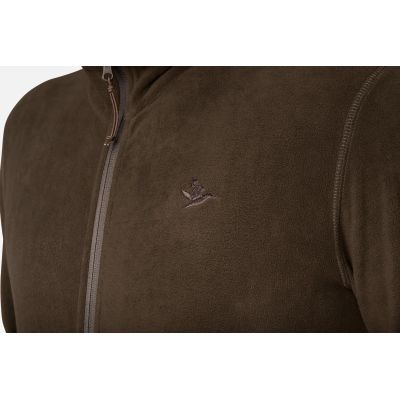 SEELAND BENJAMIN FLEECE MIKINA dark brown