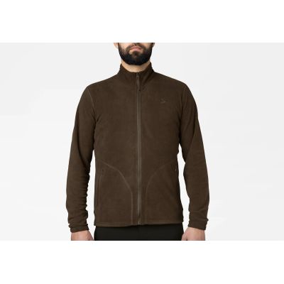 SEELAND BENJAMIN FLEECE MIKINA dark brown