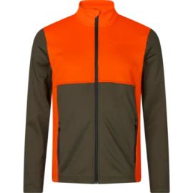 Seeland Elliot fleece mikina pine green/orange