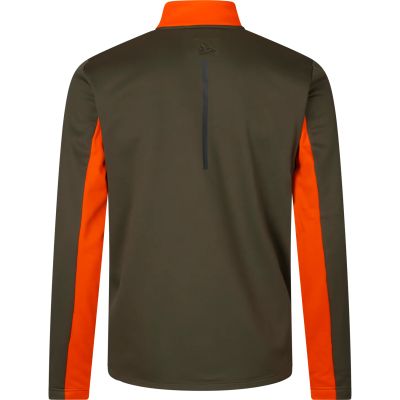 Seeland Elliot fleece mikina pine green/orange
