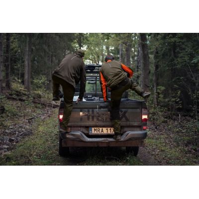 Seeland Elliot fleece mikina pine green/orange
