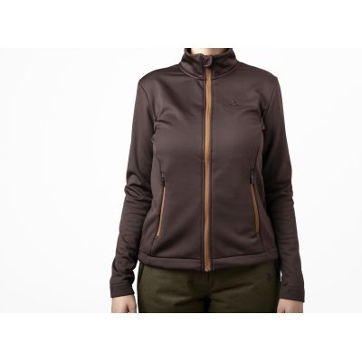 Seeland Emily fleece mikina dark brown dámska